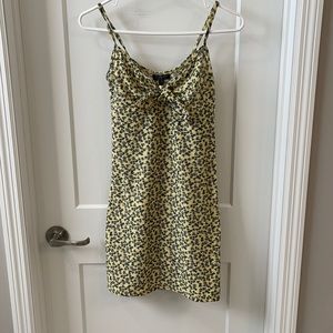 Yellow floral dress